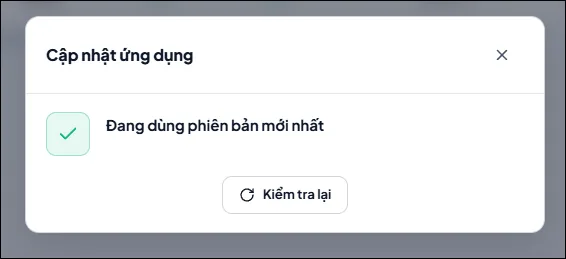 App update dialog